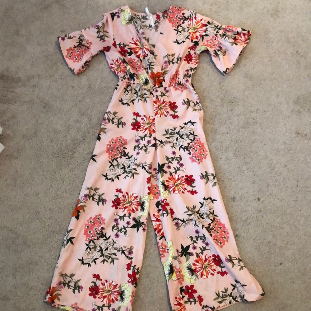 Flower Capri romper